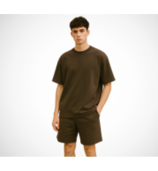 Oversized T-Shirt & Shorts Set – Soft Cotton Blend, Relaxed Fit, Custom Prints, Breathable Fabric, Adjustable Waist, Trendy Unisex Lounge & Streetwear, Multiple Colors & Sizes
